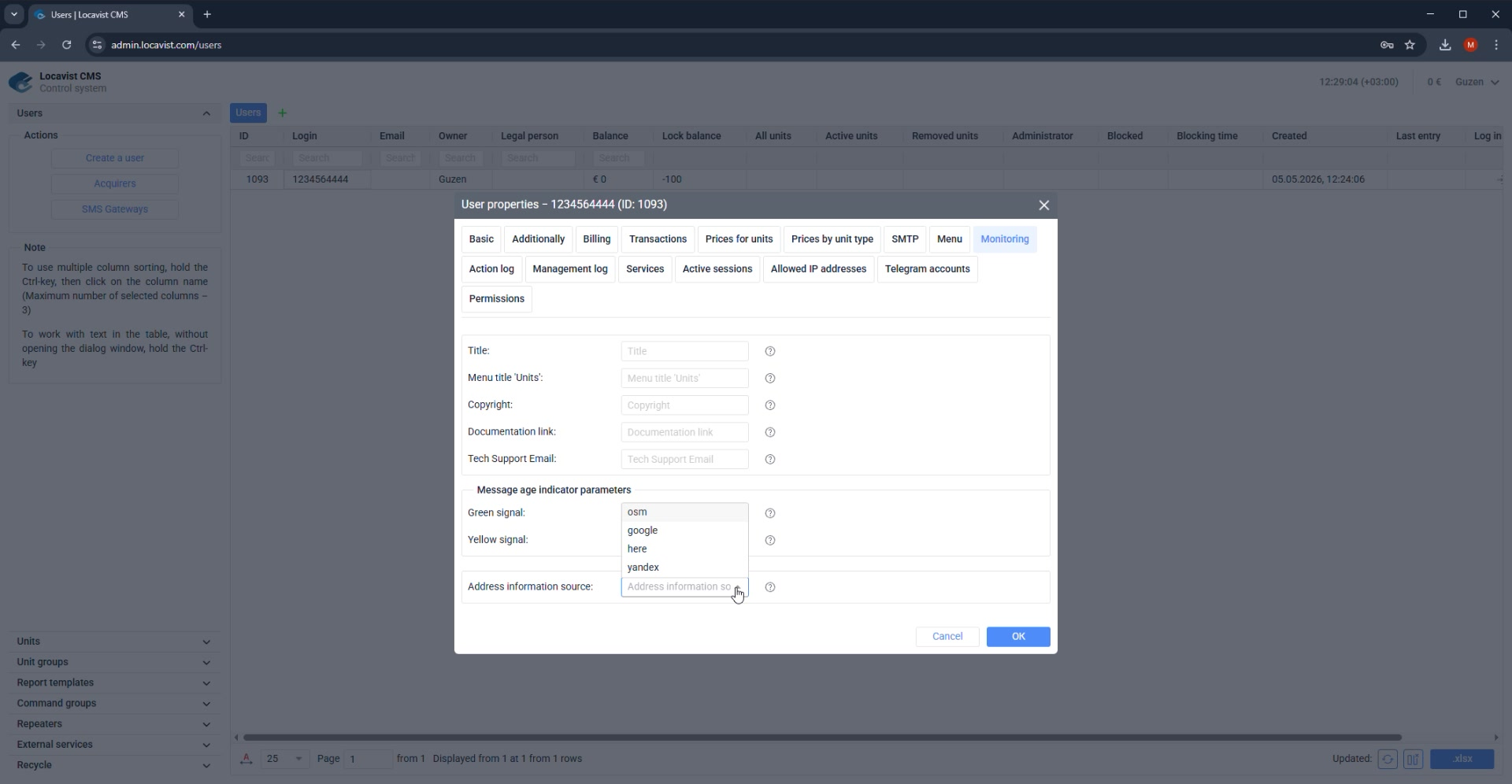 Logs, services, and sessions