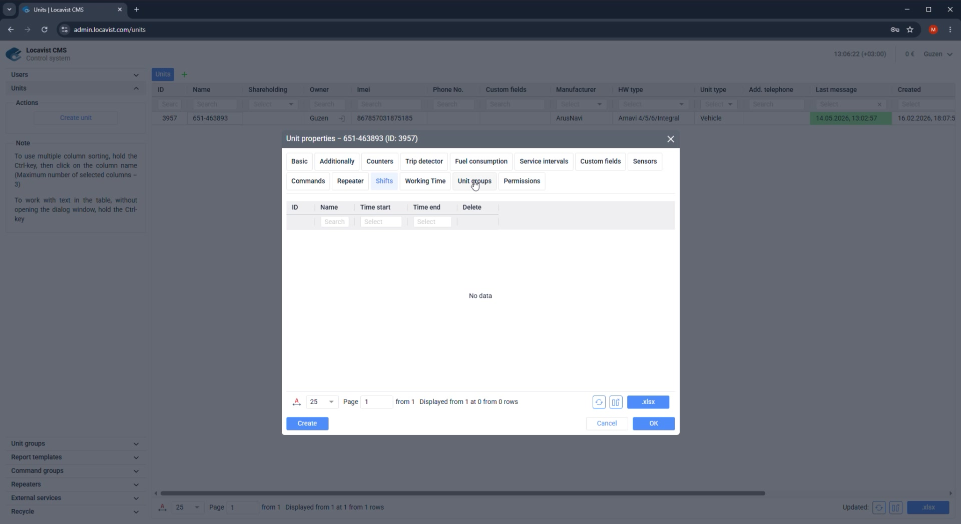 Unit groups and permissions